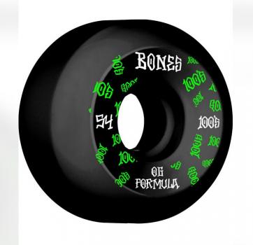 Bones Wheels 100A OG Formula III V5 Sidecut 54mm Black