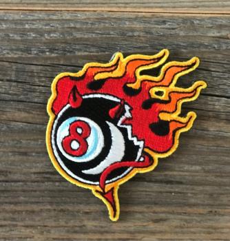 8 BallDevil mit Flammen