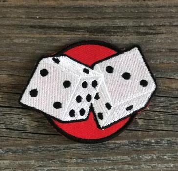 Würfel im roten Kreis