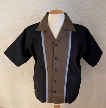 Workershirt braun / schwarz / grau