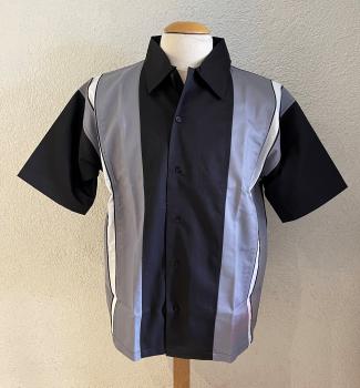 Workershirt schwarz / grau / weiss