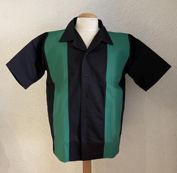 Workershirt grün / schwarz