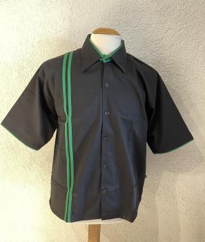Workershirt schwarz / grün