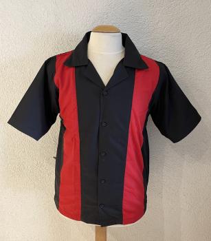 Workershirt schwarz / rot