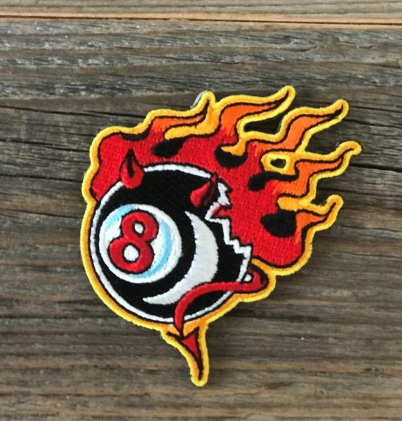 8 BallDevil mit Flammen