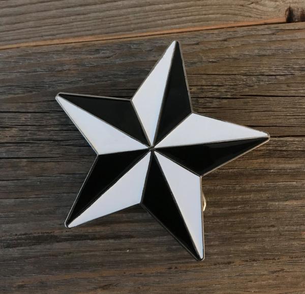 Star Ceramic Black-White Medium Buckle