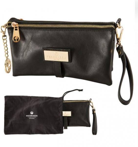 Red Dragon Luxury Clutch Black