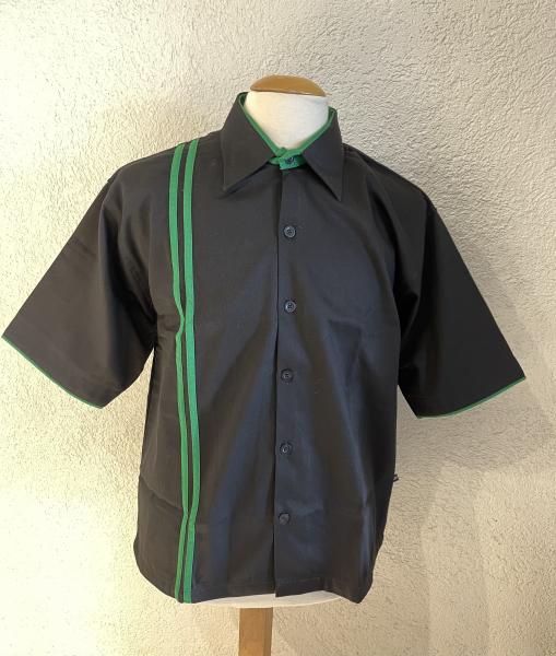 Workershirt schwarz / grün