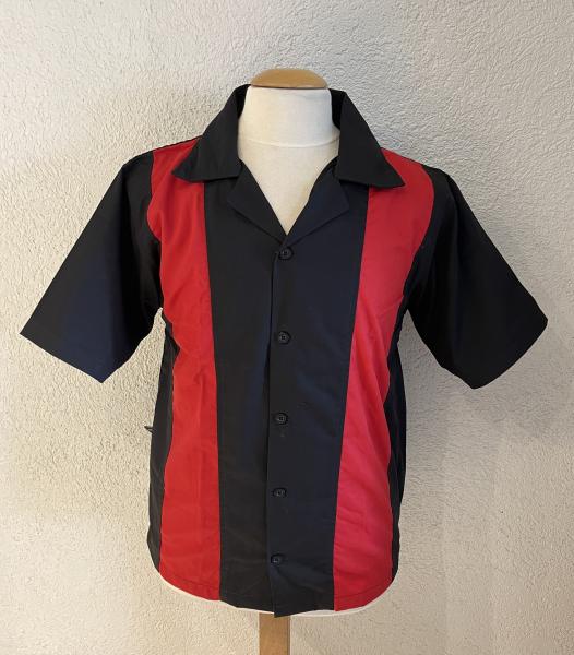 Workershirt schwarz / rot